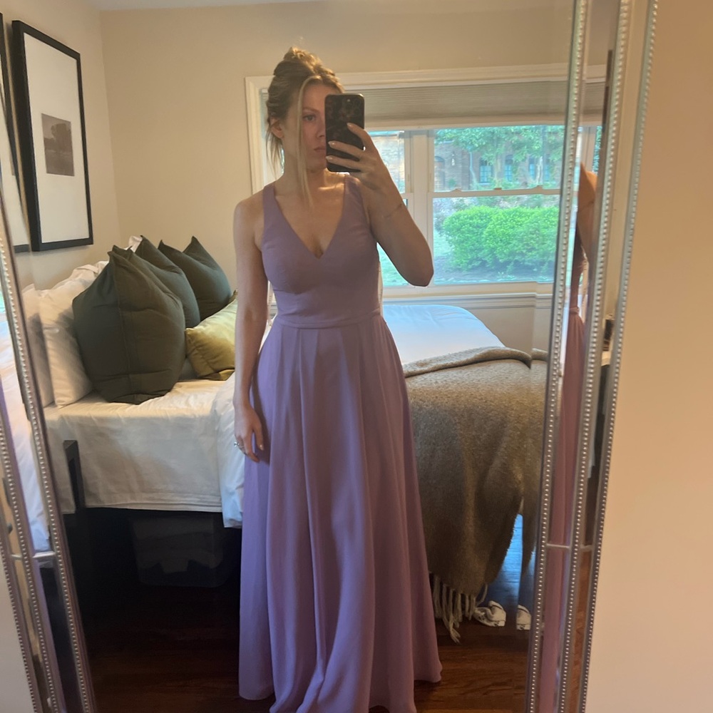 Wisteria Azazie bridesmaids dress - Picture 2 of 4